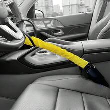 Seat Belt Lock Steering Wheel Lock Car Security Anti-Theft Device Yellow - Default - View 8