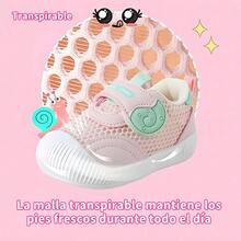 Zapatos para niños pequeños, zapatos de bebé para niños y niñas, zapatos de bebé para 0-1-2 años, zapatos de suela blanda para niños. - Rosa - Ver 8