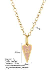 1pc Fashion Personalized 26 Initial Letter Pendant Necklace, Versatile Design Suitable For Christmas Wear & Gift - Gold - View 14