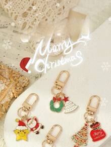 1 Stück kreativer und praktischer Weihnachtsbaum Auto Schlüsselanhänger Ornament