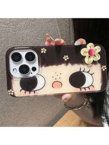 秋冬美拉德 3D 花与眼创意艺术设计手机壳，适用于 Apple 17、16 Pro Max/15 Pro Max/14 Pro/13 Pro、12、11，男女通用 - 彩色 - 查看 5