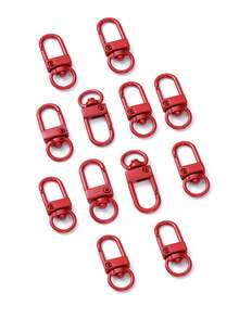 12/30个装 金色旋转龙虾扣，金属龙虾扣钥匙扣旋转挂绳扣，适用于珠宝制作、钱包包包钥匙扣连接器、工艺品 - 噴漆彩色 - 查看 18