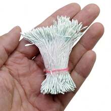 1mm 360pcs Handmade DIY Flower Craft Materials, Flower Center Accessories, Pearlescent Flower Bud, Fondant Flower Stamen, Mesh Flower