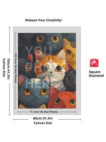 5D Custom Diamond Painting Kits, DIY Personalized Diamond Art Photo With Your Own Pictures, Customised Diamond Painting Kits Full Drill For Adults, Dog, Friends, Loves, Perfect For Room Decor.Custom Personalized 5D DIY Diamond Art Painting Kit, Custom Home Decor Diamond Art Painting, Unique Thanksgiving Valentine'S Day Gift - Multicolor - View 59