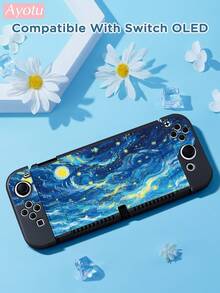 Ayotu Space, Ocean & Black Cat Theme Switch Protective Case, Compatible With New Switch 2 (2025)/Switch NS/Switch OLED, Can Be Installed On The Dock Without Removing The Protective Case, Universal Game Controller Protective Cover, Switch Gaming Accessories, Anti-Fall, Anti-Scratch, Romantic For Autumn/Winter, Back To School Season, Christmas, Valentine's Day Gift - Multicolor - View 15