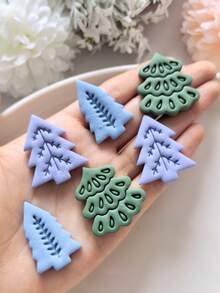 Christmas Tree Series Soft Clay Cutting Molds DIY Earring Jewelry Making Handmade Tools Soft Clay Tool Set Decorative Jewelry Making And Handmade Enthusiasts - Perfect Gift For DIY Hobbyists - Christmas Tree Series - View 4