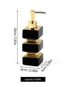 Kreatywna, unikalna, ceramiczna, czarno-biała butelka z dozownikiem mydła, wielokrotnego użytku butelka z pompką do łazienki w hotelu/domu, mydło w płynie, szampon, balsam, wielofunkcyjna