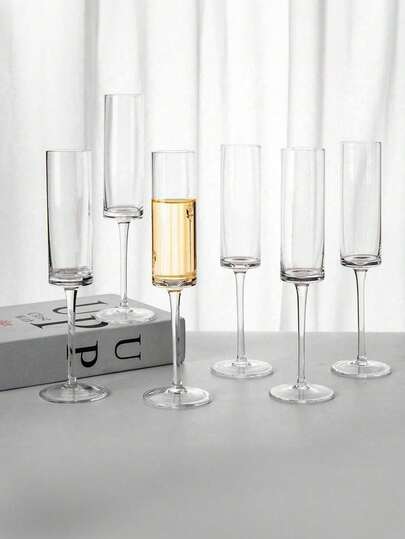 2/6/12 pezzi Bicchieri da champagne di alta qualità, rosa/bianco, 170ml Flûte da champagne premium adatti per whisky, vino, cocktail, birra, champagne, acqua, latte, avena, tè, succo, colazione, caffè, bevande, ideali per caffetterie, casa, ristoranti, feste, gala, uffici, festa del papà, festa della mamma, regali per amici, regalo di San Valentino (riutilizzabili)