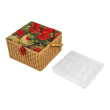RibasuBB Sewing Basket With Large Capacity, Stylish Portable Storage For Sewing Essentials And Crafts, Ergonomic Handle For Easy Carrying - Multicolor - View 8