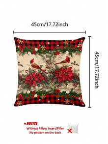 1 pieza Camino de mesa con diseño de pájaro navideño, Camino de mesa decorativo navideño, Camino de mesa tipo lino navideño, Camino de mesa, Camino de mesa, 1 pieza Camino de mesa, 4 piezas Individuales, 1 pieza Funda de cojín, 3 productos disponibles, Decoración de hogar de temporada para interiores/exteriores, Decoración de hogar de invierno, Decoración navideña, Decoración de habitación navideña, Decoración de fiesta navideña - Multicolor - Ver 7