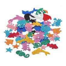 Foam Stickers, EVA Self Adhesive Glitters Foam Shape Sticker Craft Supplies For Scrapbook Card DIY Making Home Decor - Sea Animal Style 60Pcs - View 1