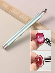 二合一猫眼美甲凝胶磁性棒套装,长铝柄强磁钢球美甲工具,多功能强力磁性猫眼凝胶指甲油笔,可拆卸美甲工具,适合家庭DIY和美甲沙龙使用 - 彩色 - 查看 13