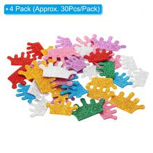 Foam Stickers, EVA Self Adhesive Glitters Foam Shape Sticker Craft Supplies For Scrapbook Card DIY Making Home Decor - 皇冠120件 - 查看 2