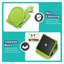 磁性夹子，强力冰箱磁铁，磁性金属挂钩，重型磁性夹子，非常适合用于便签、清单、照片展示、家庭、学校、办公室等用途，有9种颜色可选。