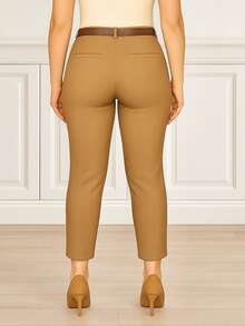 Women Pants - Camel - View 2