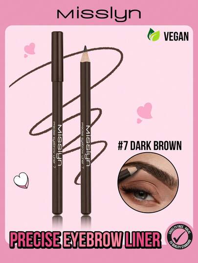Misslyn Precision Eyebrow Pencil - Fills, Shapes, Grooms Brows, High Color Payoff, Smudge-Resistant, Creates Natural Brow Look, Smooth Texture, Long-Lasting, Cruelty-Free - Suitable For Y2K, Parties, Beach, Travel, Camping, Outdoor Activities, Rosy Fashionista, New Year Makeup
