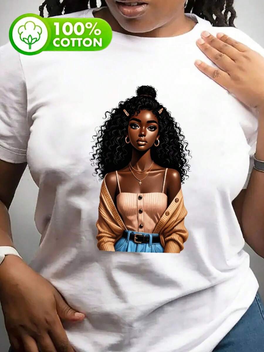 Camisetas de poder de talla grande: mangas cortas inspiradas en streetwear hasta 5XL - Existencias limitadas - blanco - Ver 1