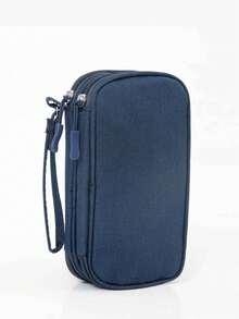 1pc Minimalist Solid Color EVA Digital Storage Bag For Earphones, Data Cables, Charger, Power Bank, Rectangle Box, Travel Essentials For Men And Women, Electronic Accessories Organizer Pouch, Electronic Accessories Digital Storage Bag For Organizing USB Cable, Earphones, Pens, Power Bank And Other Functional Travel Kit Items Charger Box. A Gift For A Woman, A Gift For A Man. - Multicolor - View 19