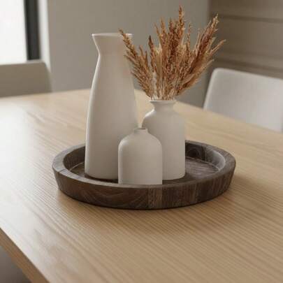 1 pieza/Juego de Jarrones Beige - 3/1 Jarrones Pequeños para Decoración, Decoración del Hogar Estilo Cottage Moderno Bohemio, Jarrón Decorativo con Flores Secas y de Caña, Soporte Creativo, Mesa, Estantería, Entrada - Juego de Jarrones Vintage Morandi Artesanía Exhibición Gabinete de TV Decoración Suave Jarrón Beige Flores Regalo Cumpleaños Graduación