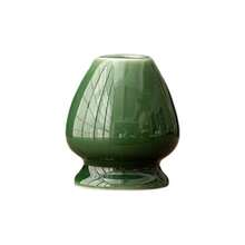 Soporte de cerámica paraé verde Matcha, cuenco Chasen, batidor de bambú, molinillo, cepillos, soporte para herramientas deé, accesorios paraé, 1 Uds. 8DB6 - Verde Oscuro - Ver 13