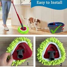 Mop Heads Replacements Compatible With Ocedar RinseClean 2 - System 3 Pack Spin Mops Refill Microfiber Chenille O Cedar Dry Wet Cleaning All Hard - Surfaced Floors Washable - 最初的 - 查看 9