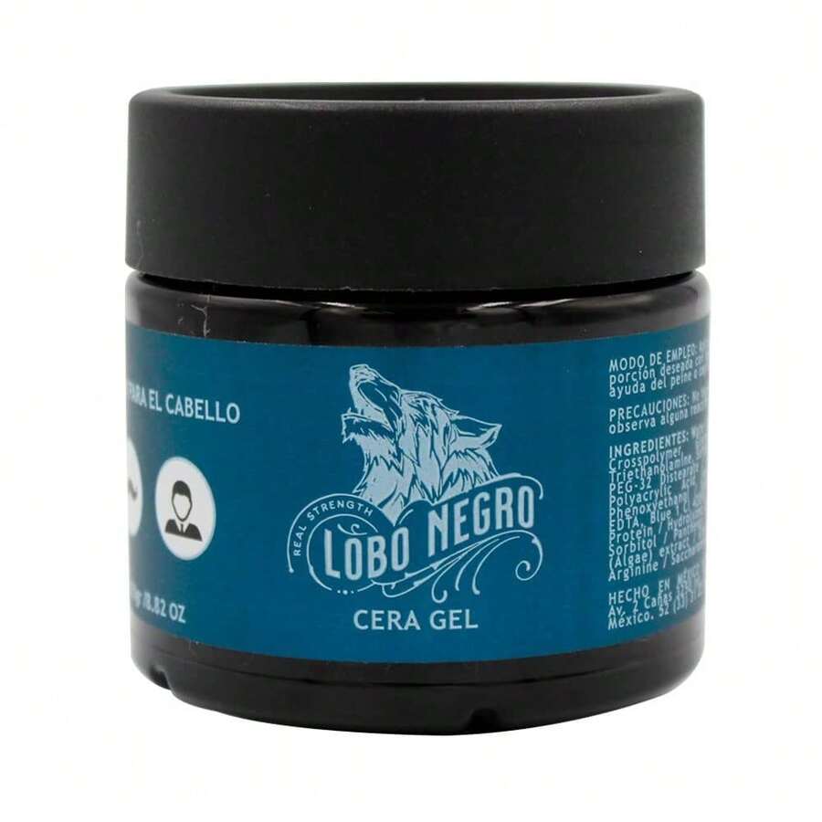 Cera Gel para Cabello Negro de 250g - Fijació Firme, Sin Alcohol, para Todos Tipos de Cabello - Multicolor - Ver 1