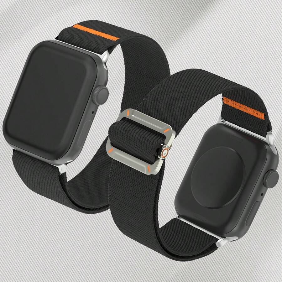 1 szt. nylonowy pasek Solo Loop kompatybilny z paskiem Ultra 3/2/1 49 mm 46 mm 45 mm 44 mm 42 mm 41 mm 40 mm 38 mm elastyczna regulowana opaska na nadgarstek do serii 11 10 SE 9 8 7 6 5 4 3 mężczyzn kobiet