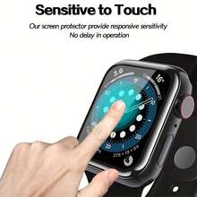 2pcs Watch Screen Protector, 3D Curved Edge Scratch-Resistant, Bubble-Free, High Definition, Flexible Soft Film Protector For Apple Watch Series 11/SE 3/Ultra 3/49/45/44/42/41/40/38mm - Transparent-2Pack - View 4