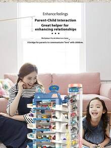 1pc 2025 New Parking Garage Puzzle Car Adventure Track Playset - Birthday Gift, Holiday Gift, Perfect Gift For Boys & Girls - Multicolor - View 7