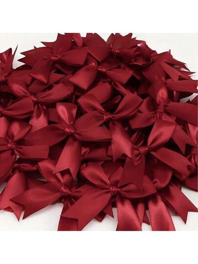 Pink Gift Wrapping Bow - Elegant And Compact Mini Bow, Suitable For Gift Wrapping, DIY Crafts, Party Decorations, Baby Showers, Birthdays, Weddings, Christmas, And Gift Bags