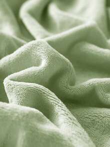 2件套Aqua秋冬加绒加厚水晶绒法兰绒枕套纯色日系简约纯色超柔透气简约时尚休闲日常生活四季学生宿舍枕套不含枕芯床上用品酒店家居用品TwinFullQueenKing - 淡綠 - 查看 5