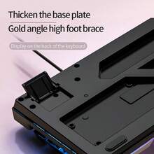 YINDIAO 有線背光鍵盤，適用於電腦遊戲/辦公室，適用於桌上型電腦和筆記型電腦