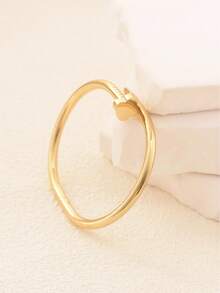 1 pièce Bracelet creux à fleur de trèfle, convient pour le port quotidien des femmes - Multicolore - Voir 7