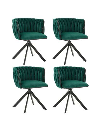 Fluwelen Seats Heavy Metal Frame, 180 Degree Swivel Function, Back, Zachte Luxurious Flexible Between Living Room, Budol Creative Workspace (Set Of 2) view 5
