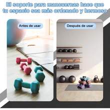 Soporte de Mancuernas(Dumbbells not included), 3 Niveles Estante de Almacenamiento Mancuerna Profesional, 34 * 30 * 9cm Soporte de Pesas Compacto Estante Exhibición Rack Gym para Gimnasio, Peso 100Kg - 1 - Ver 7