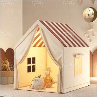 Indoor Decorative Teenage Gaming Tent House, Princess Fantasy Castle Secret Base, Parent-Child Activity Toy Playhouse