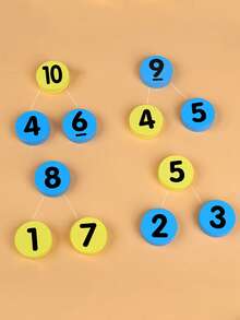 全新数字战斗桌面游戏，儿童和幼儿数字识别早教认知木制玩具