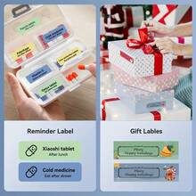 Marklife M1标签制造机,热敏打印机,便携式手持蓝牙微型标签打印机,具备便携式无线连接功能,内置多种模板,方便手机使用,操作简便,适用于办公室、家庭和企业用途,可通过USB充电。是情人节的完美礼物。 - 彩色 - 查看 9