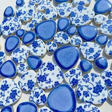 200克/7.06盎司混合装DIY马赛克碎片，尺寸和形状各异，可用于DIY手工手机壳、相框、家居创意产品、户外花园、壁画装饰、各种珠宝制作等DIY手工材料。 - 彩色 - 查看 11