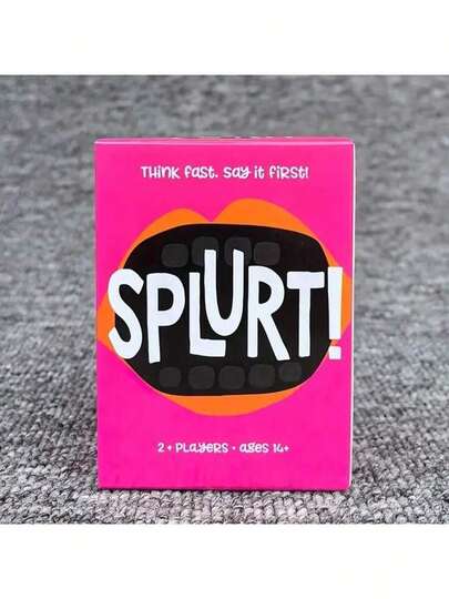 100 Sheets/Box Splurt! Quick Thinking, Quick Thinking Conversation! 14+Brainstorm Social Cards, Quick Wisdom And Words, Suitable For 2+Players - Improvisational Expression Game, Carnival Unlock Language Brainstorm, New Pose Challenge