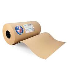 Rollo de papel kraft café grande hecho en - Grosor de 30 libras - Papel de embalaje kraft natural para embalar, relleno de aspiradora - Kraft grueso: 50 libras. - Ver 13
