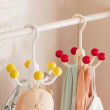 1/3件多功能可旋转6爪挂钩，家用胸罩肩带挂钩，衣柜整理架，包包挂钩 - 彩色 - 查看 7
