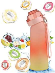 1 件 650 毫升空气瓶 Tritan 水瓶香味荚空气香味 0 糖水果味 Up Tritan 塑料水饮料瓶带香味喝更多水（一个水瓶配随机口味香味环） - 彩色 - 查看 10