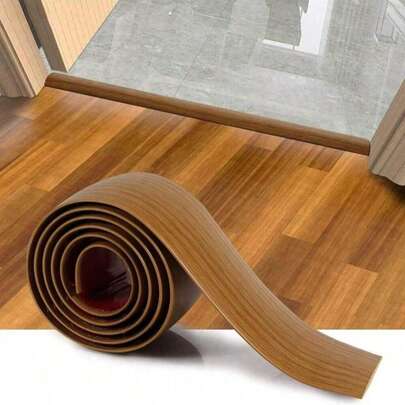1Pc 100cm/300cm Floor Transition Strip Self-Adhesive Cover Strips Threshold Repair Floor Gap Vinyl Flooring Transitions Laminate Floor Flat Divider Strip Minimalism Oak Wood Grain Design