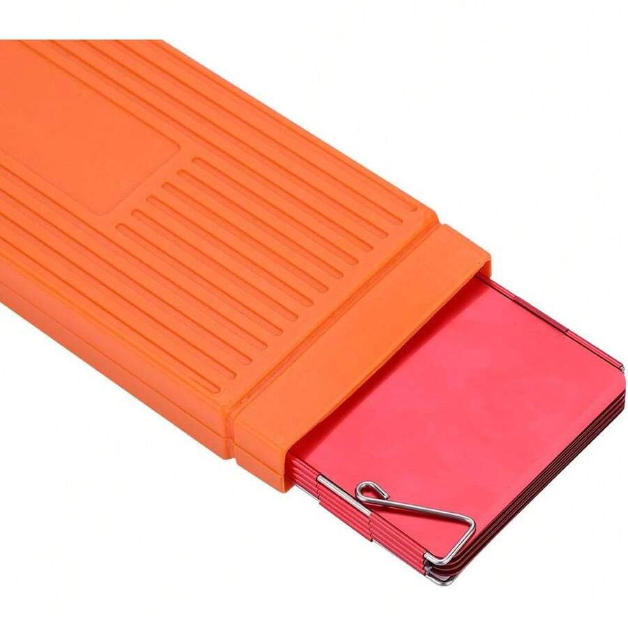 Dioche Parabrisas de Camping, Parabrisas Plegable para Camping Cocina Estufa de Gas Escudo Pantalla de Viento Cortavientos al Aire (Rojo) - 1 - Ver 1