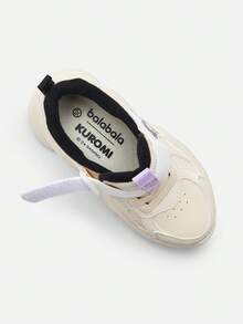 Balabala Kuromi 2025 Autumn/Winter Children's Sports Shoes, Girls' Fleece Lining Anti-Slip Shoes