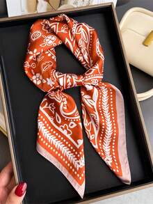 1 pieza Pañuelo con estampado de paisley, pañuelo versátil para la cabeza/cuello/cabeza para uso diario - Multicolor - Ver 13