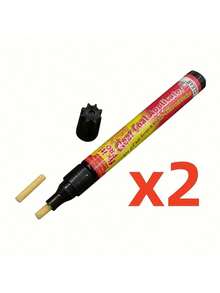 适用于各种颜色汽车划痕修复记号笔 - 方向盘、仪表盘划痕修复和更新记号笔、汽车划痕修复笔、汽车划痕修复笔、汽车划痕修复笔、塑料表面修复、修正笔、塑料修复笔、专业级修复、耐用油漆配方、DIY汽车维修、车主