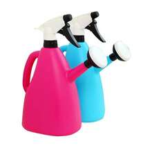 Versatile Garden Watering Can With Sprinkler - Dual-Purpose, Manual Pressure Sprayer For Efficient Plant Hydration, Durable Plastic, Random Color, Watering Can For Plants