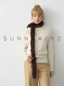 1 pieza Bufanda de mujer de unicolor de poliéster polar, minimalista y de moda para uso diario